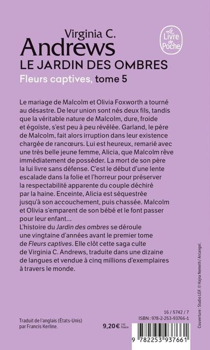 Actual product image Fleurs captives (French, Andrews Virginia C., 2023)