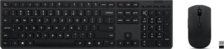 Actual product image Lenovo Professional Wireless Rechargeable Combo Keyboard and Mouse-German (DE, Wireless)