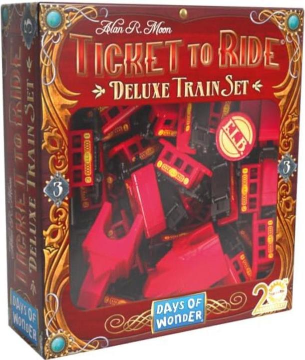 Image du produit Asmodée Les Aventuriers du Rail - 20e anniversaire : rouge (Allemand)