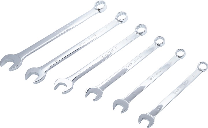 Produktbild BGS Maul-Ringschlüssel-Satz extra lang SW 21 - 32 mm 6-tlg. (32 mm, 24 mm, 22 mm, 23 mm, 21 mm, 27 mm, 31 mm, 26 mm, 30 mm, 28 mm, 29 mm, 25 mm)