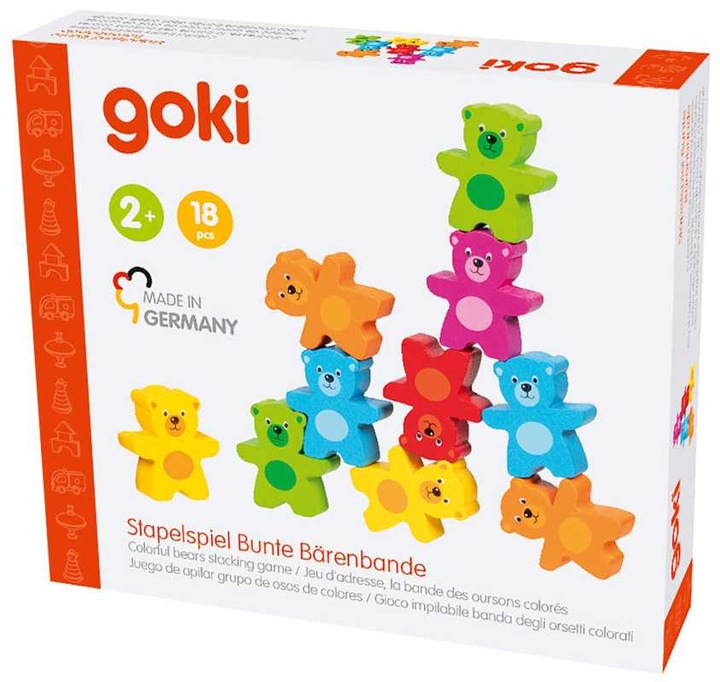 Image du produit Goki Jeu d'empilage Bande d'ours colorés