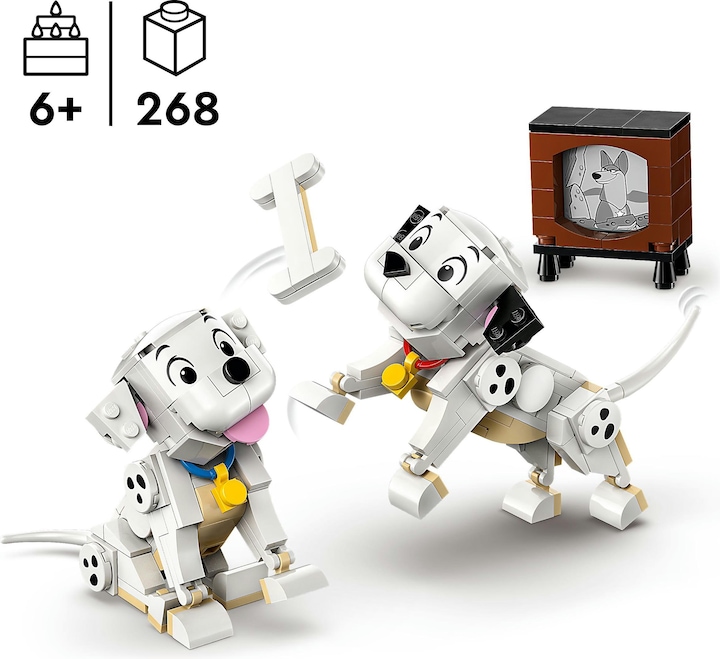Actual product image LEGO Die Welpen Lucky und Penny aus 101 Dalmatiner (43271, LEGO Disney)