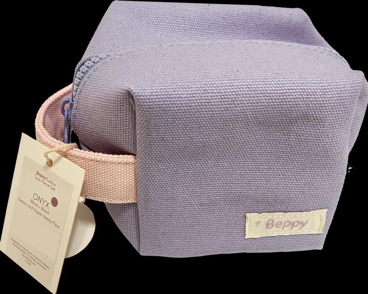 Beppy Panties "ONYX" Black, size M, two menstrual panties with wash bag and storage tas (M)