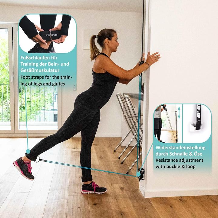 Produktbild Pullup & Dip Schlingentrainer und Widerstandstrainer Set