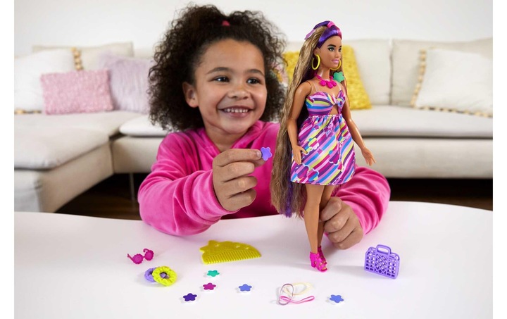 Produktbild Barbie Totally Hair Puppe im Blumenlook