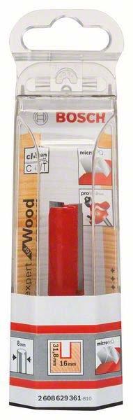 Produktbild Bosch Professional Zubehör Nutfräser Expert for Wood, Carbide, 8 mm, D1 16 mm, L 31,8 mm, G 66 mm