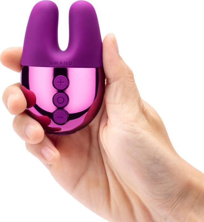 Actual product image Le Wand Lay-on vibrator "Double Vibe" Cherry