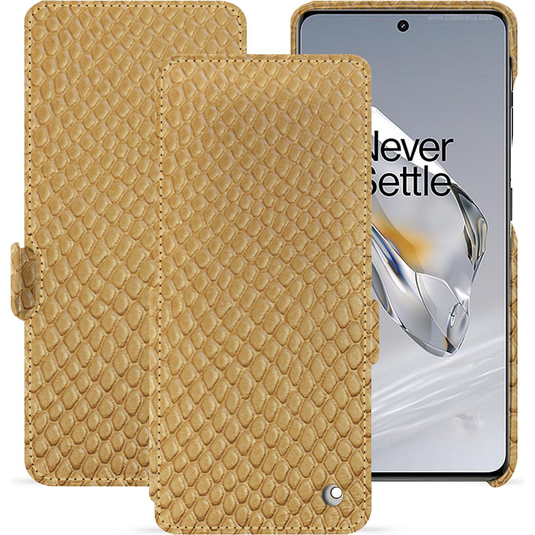 Noreve Lederschutzhülle horizontal (OnePlus 11), Smartphone Hülle, Beige