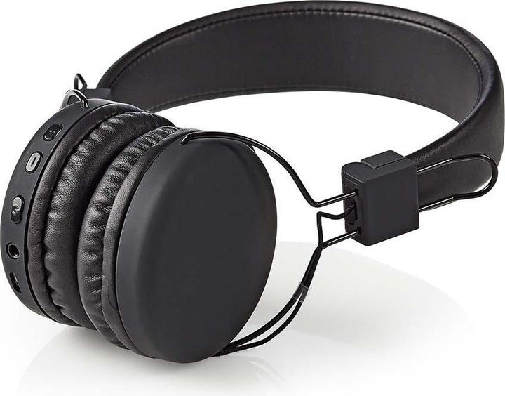 Produktbild Nedis Bluetooth On-Ear Faltbar Integriertes Mikrofon Schwarz, HPBT1100BK, one-Size (Keine Geräuschunterdrückung, 15 h, Kabellos)