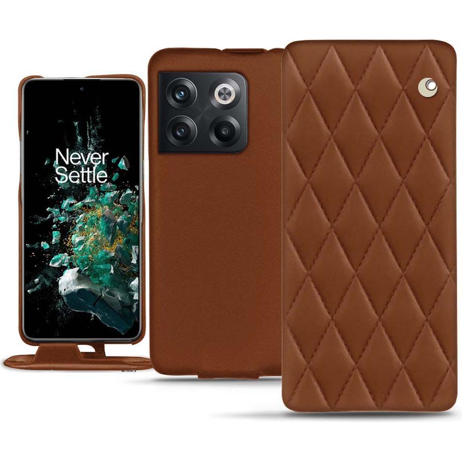 Thumbnail - Noreve Lederschutzhülle vertikal (OnePlus 10T), Smartphone Hülle, Braun