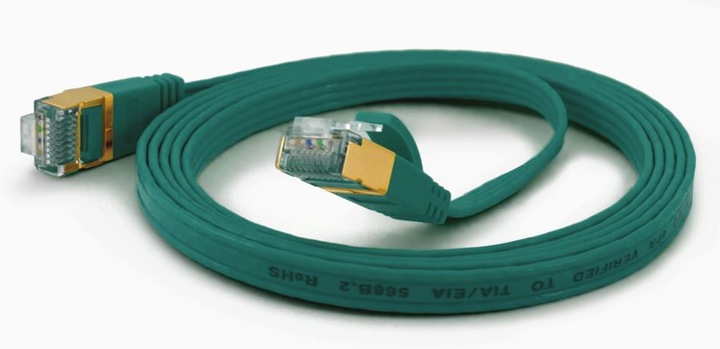 Actual product image Wantec Flat CAT6A FTP patch cable (F/UTP, CAT6a, 0.50 m)