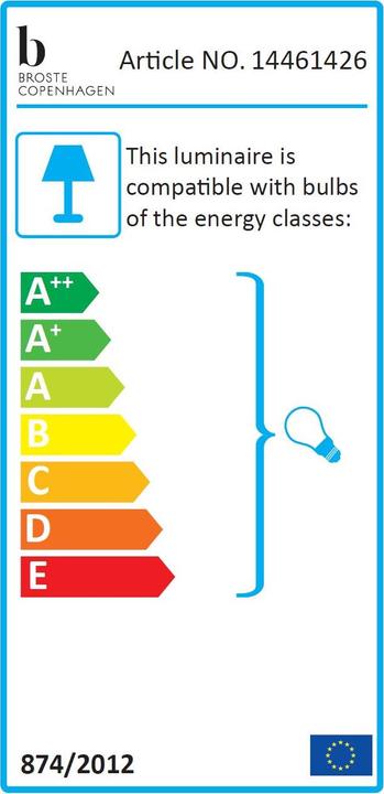 Label énergétique Broste Copenhagen Cilu (E27)