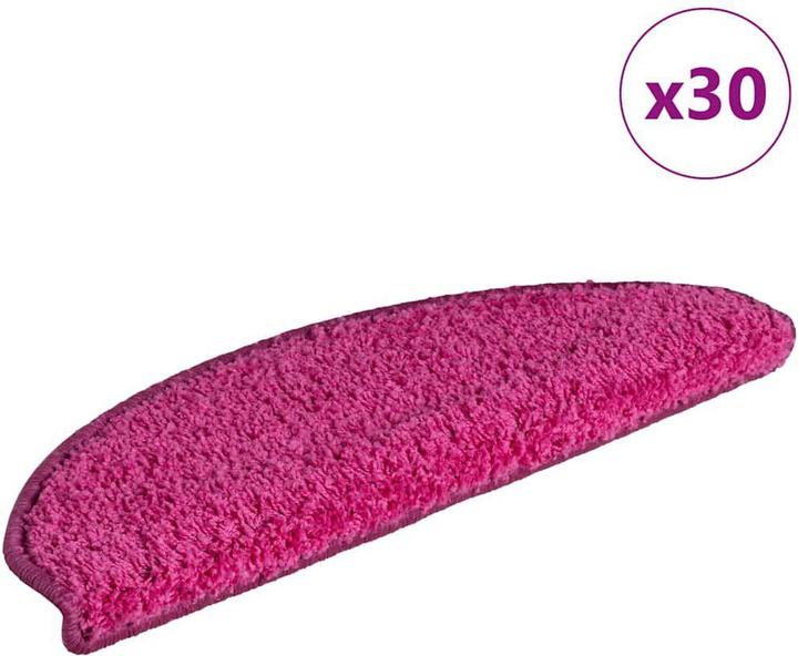 Actual product image vidaXL Step mats 30 pcs. Pink 65x21x4 cm (65 x 21 x 4 cm)