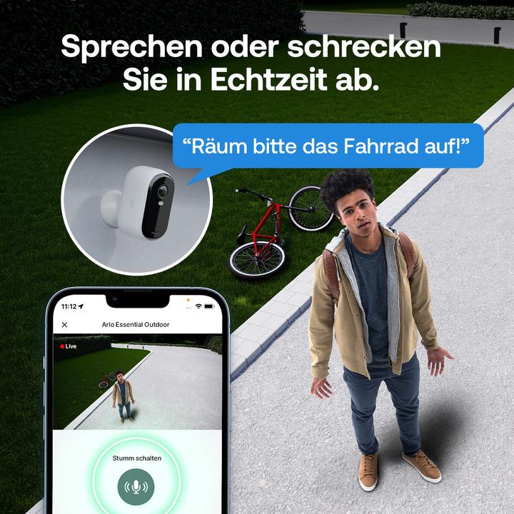 Actual product image Arlo Essential 3 set of 3 with solar panel (1920 x 1080 Pixels)