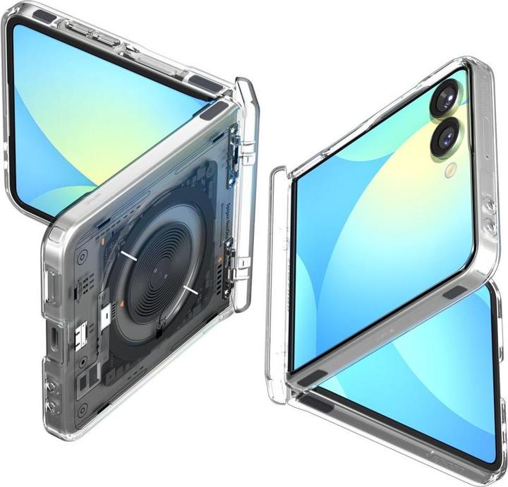 Produktbild Spigen Ultra Hybrid Pro MagSafe Case für Samsung Galaxy Z Flip 7 Zero One - Transparent (Samsung Galaxy Z Flip7)