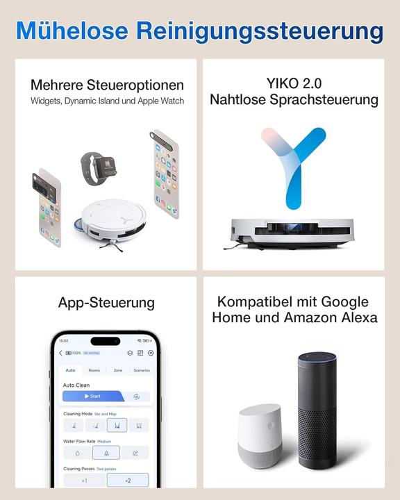 Image du produit Ecovacs Deebot T50 Omni (15000 Pa, Torchon d'essuyage)