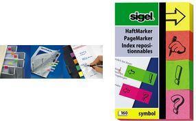 Actual product image Sigel Sticky notes with symbol (20 x 50 mm)