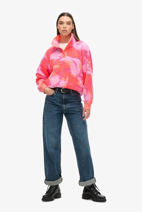 Produktbild Superdry Superweicher Henley-Pullover mit Print (XS)