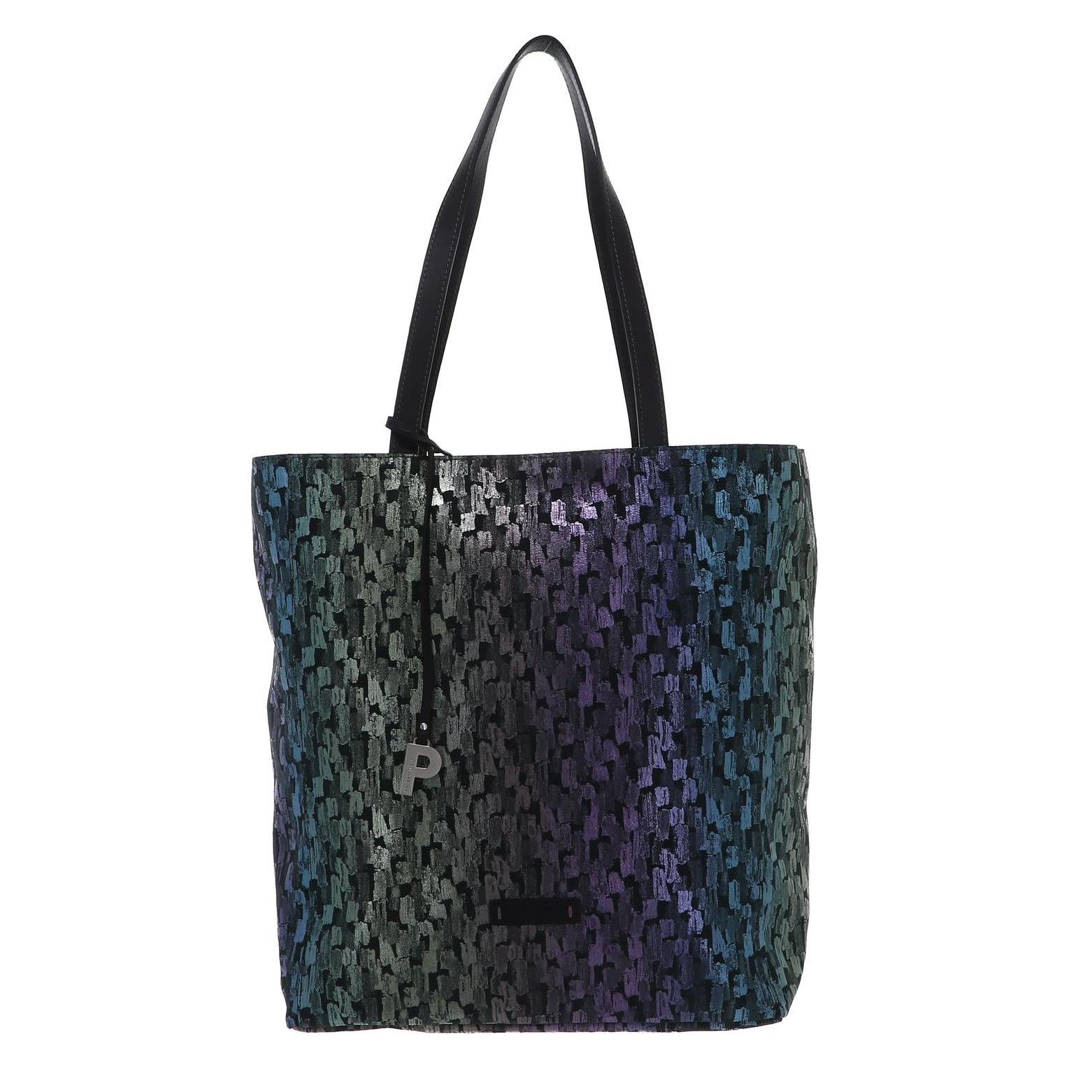 Picard, Damen, Tasche, Louvre Shopper, Blau, Grün, Pink, Gelb, Mehrfarbig