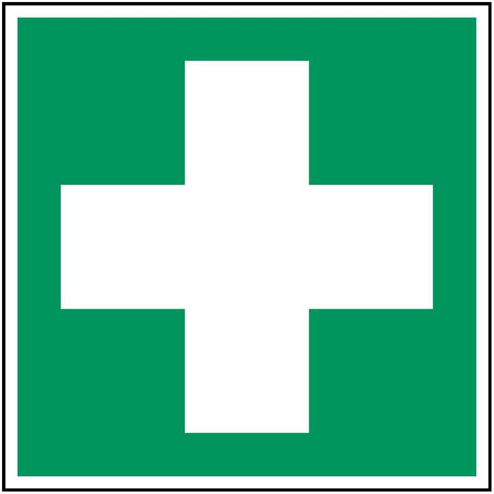 Actual product image Brady ISO safety sign - First aid