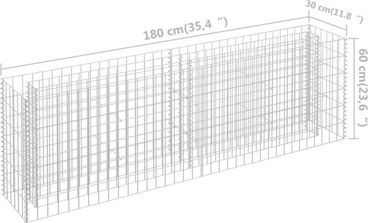 Produktbild vidaXL Gabionen-Hochbeet