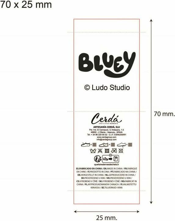 Image du produit Bluey Hausschuhe Blau (22)