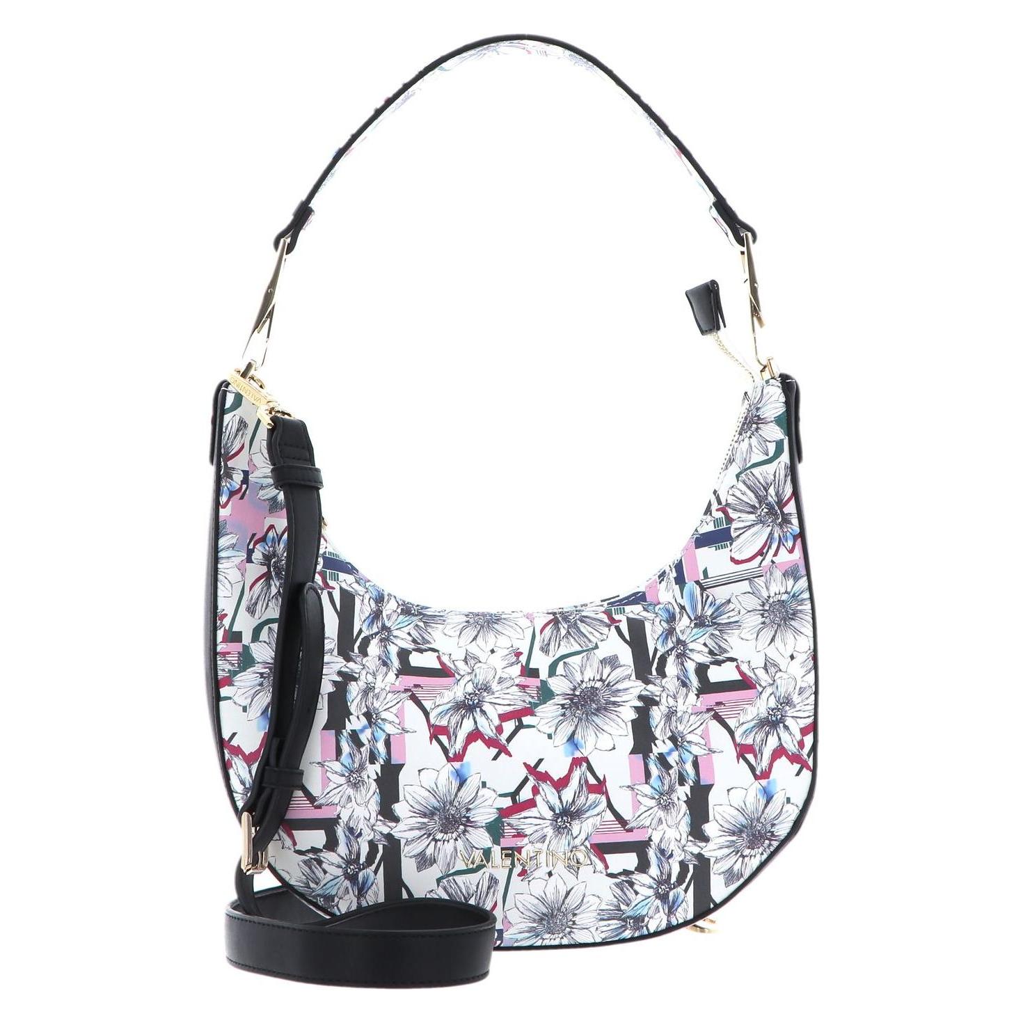 Valentino, Damen, Handtasche, Sottospalla Goulash Shoulder Bag, Mehrfarbig, Weiss