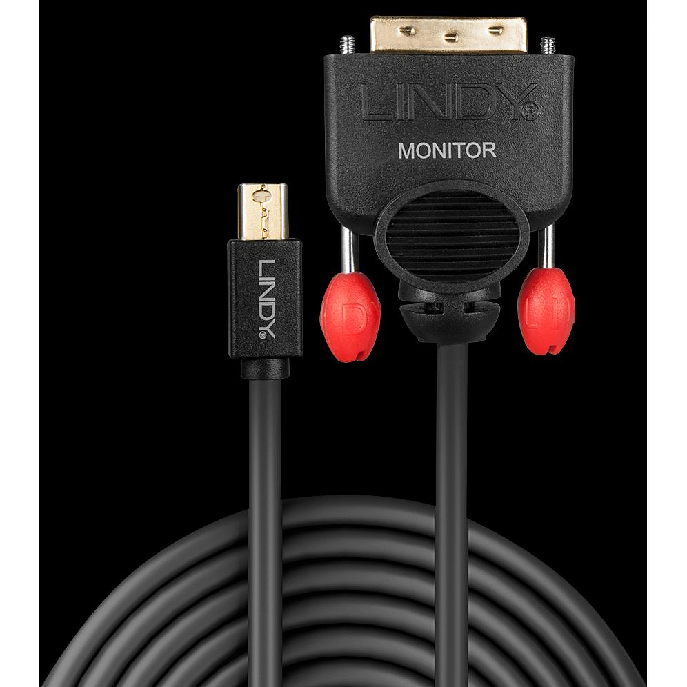 Thumbnail - Lindy Mini DisplayPort — DVI (3 m, DisplayPort, DVI), Video Kabel