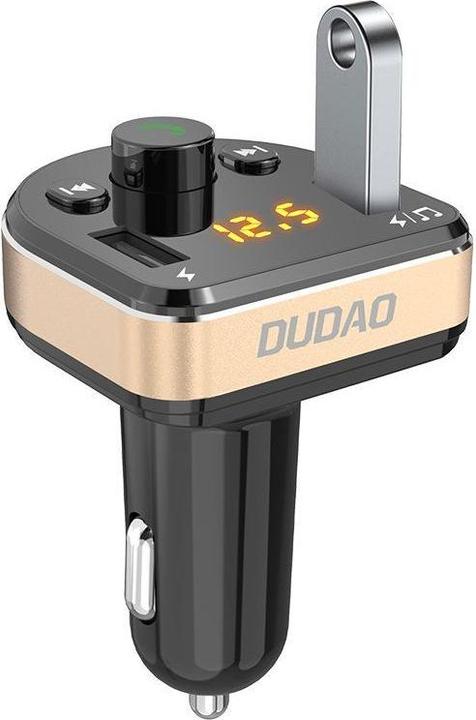 Image du produit Dudao Transmetteur FM Bluetooth Chargeur voiture MP3 3.1 A 2x USB Noir (R2Pro Black)