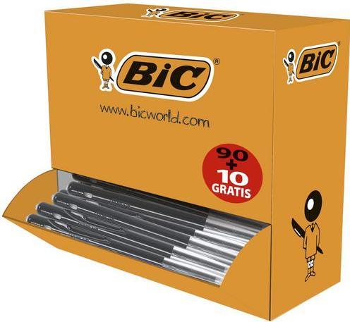 Actual product image Bic Retractable biros M10 clic, black, VALUE PACK (Black, 100x)