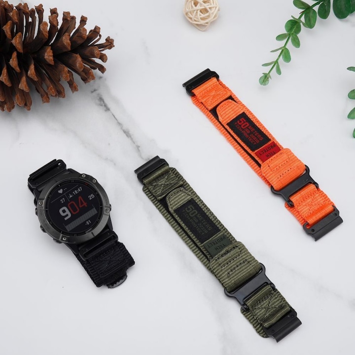 Produktbild Tech-Protect Scout Pro (26 mm, Textil, fenix 6X Pro, Garmin Fenix 3, Garmin Fenix 5X, Garmin Fenix 5X Plus, Garmin Fenix 6X, Garmin Fenix 7X)