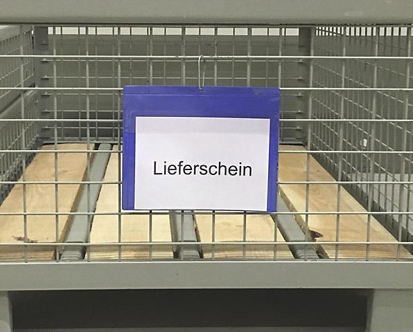 Actual product image kaiserkraft Labeling pockets with hanging holes, VE 100 pcs. (A5, 100 pcs.)