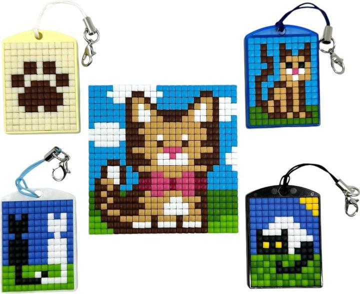pixeln.ch Pixel Bag – Das kreative Pixel-Set Katzen