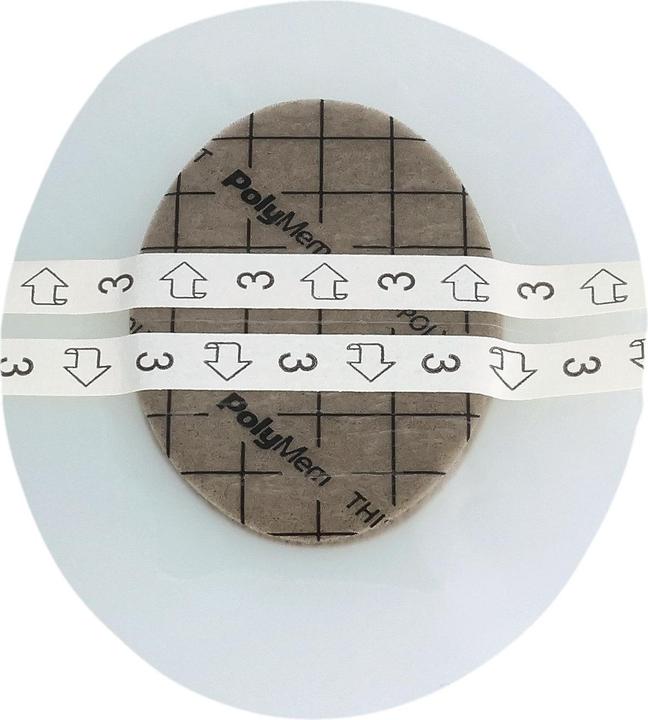 Actual product image PolyMem Shape 5 Silver Wound Dressing 8.9x12.7cm Oval 15 x