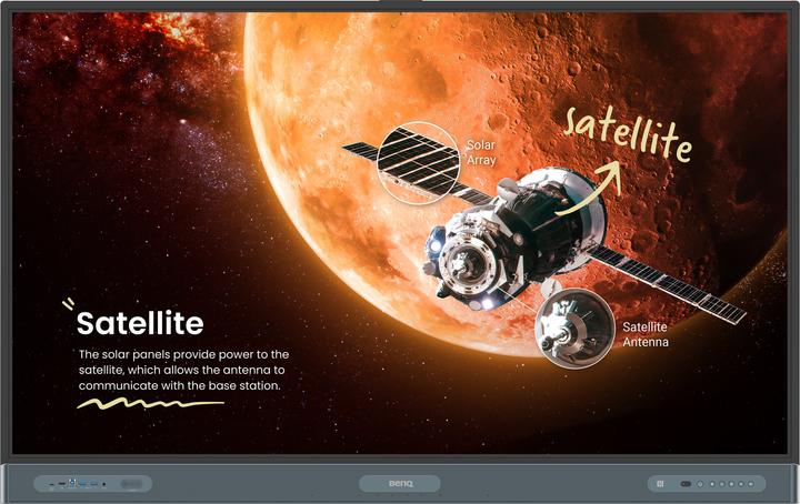 Produktbild BenQ RP6504, 165,1 cm (65"), 1428,5 x 803,5 mm, 450 cd/m², 3840 x 2160 Pixel, 4K Ultra HD, IPS (3840 x 2160 Pixel, 65")