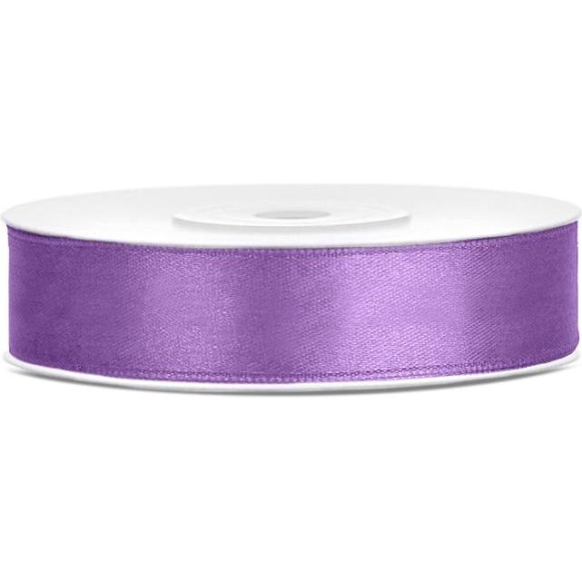 Partydeco, Geschenkverpackung, Satin Ribbon, lavender, 12mm/25m (1 pc. / 25 lm) (Geschenkband, 1 x)