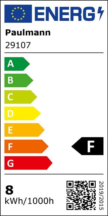 Energie-Label Paulmann T5 Röhre EVG G5 (G5, 7.50 W, 730 lm, 1 x, F)