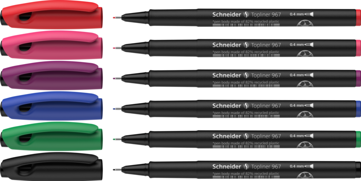 Image du produit Schneider Feinliner Topball 967 6pcs assorti (Trié, 6 x)