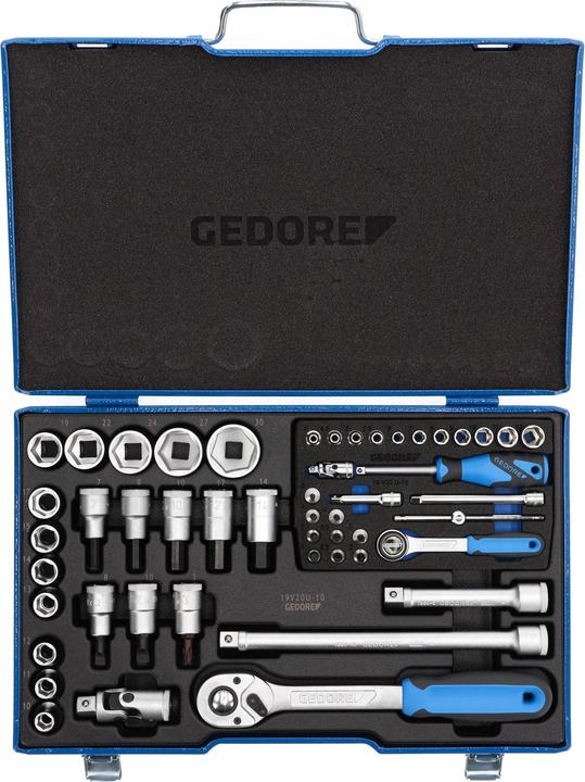 Image du produit Gedore 19 V20 U-10 Jeu de douilles 1/4"+1/2" 50 pièces 4-30 mm (10 mm, 11 mm, 12 mm, 13 mm, 14 mm, 15 mm, 16 mm, 17 mm, 18 mm, 19 mm, 20 mm, 21 mm, 22 mm, 23 mm, 24 mm, 25 mm, 26 mm, 27 mm, 28 mm, 29 mm, 30 mm, 4 mm, 5 mm, 6 mm, 7 mm, 8 mm, 9 mm)