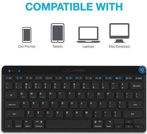 Image du produit JLab Audio Clavier JLAB Go US - Noir (US, Sans fil)