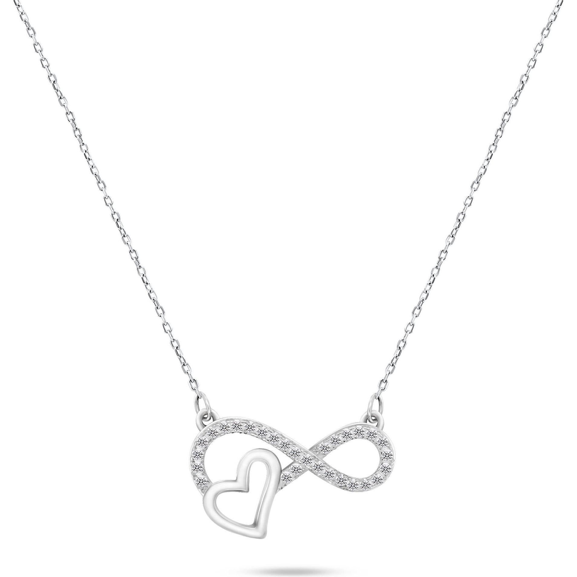 Brilio, Collana, Argento - Delicata collana d'argento Infinity NCL54W