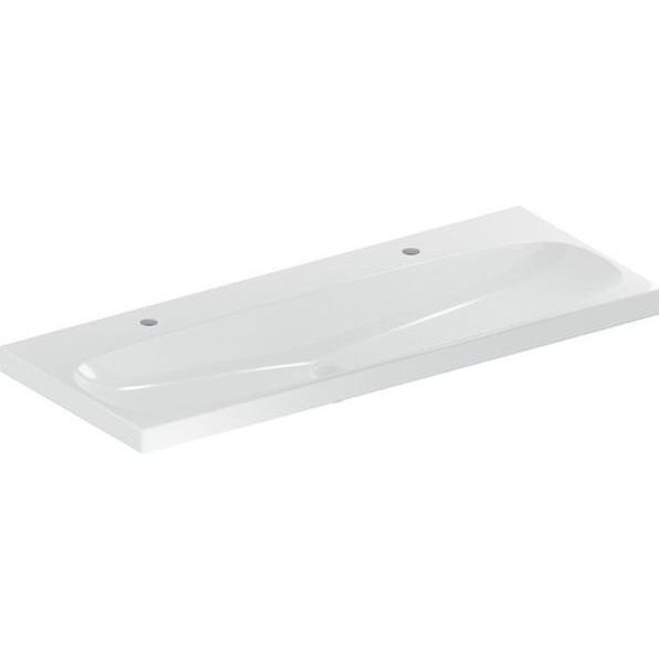Thumbnail - Geberit, Waschbecken, Acanto Waschtisch 501.880, 2 Hahnlöcher, ohne Überlauf, 1200x480 mm (1230 mm, 195 mm)