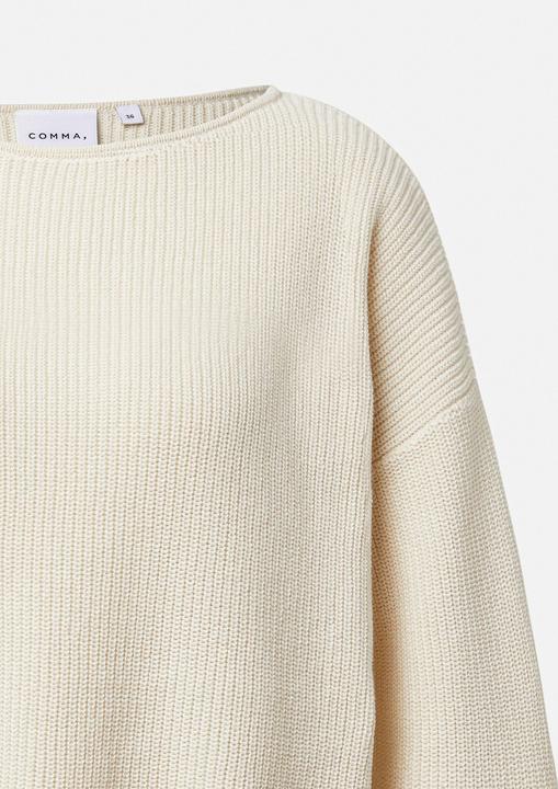 Produktbild Comma Strickpullover Pullover im Boxy Fit mit Kontrastdetails (36)