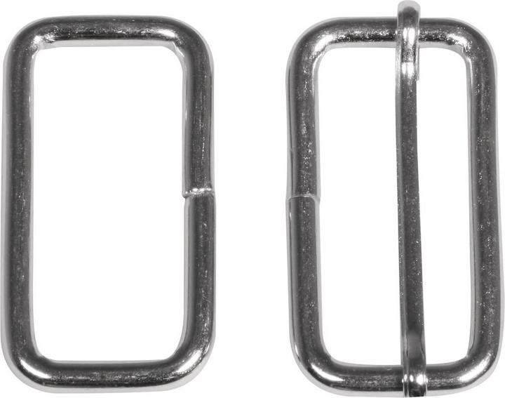 Produktbild Rayher Metall-Element eckig für Gurt silber