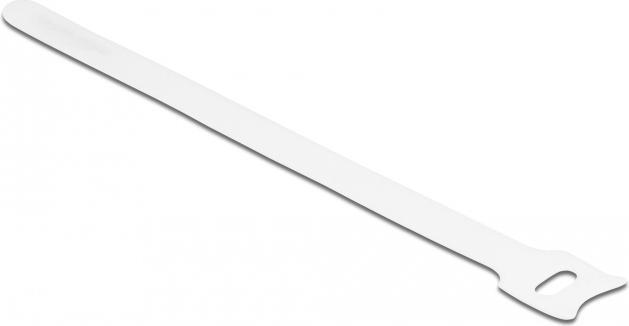 Actual product image Delock Velcro cable tie L 200 x W 12 mm white 10 pieces (Velcro cable ties, 200 mm, 10 pcs.)