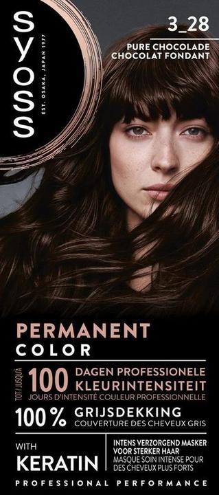 Actual product image Syoss Dark Chocolate Hair Color 3-28 By