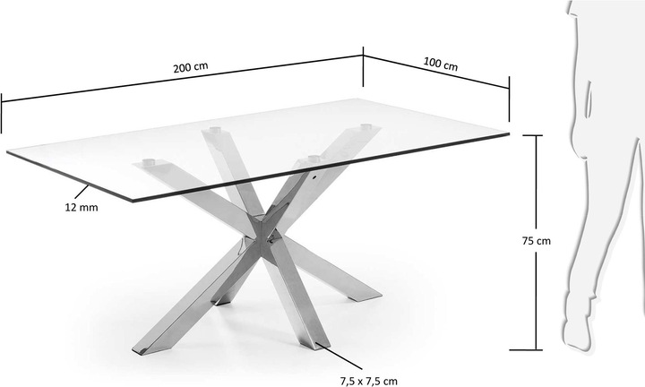 Actual product image Kave Home Arya (100 x 200 x 75 cm)