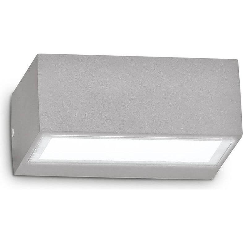 Ideal lux, Gartenbeleuchtung, TWIN Wandleuchte G9 dimmbar Grau IP44 326979 (IP44)