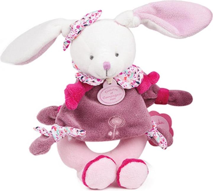 Actual product image Doudou et Compagnie Rattle bunny