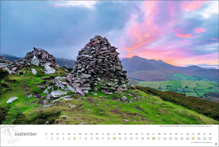 Produktbild Irland Globetrotter Kalender 2026 - Von rauen Küsten und grünen Hügeln (58 x 39 cm)